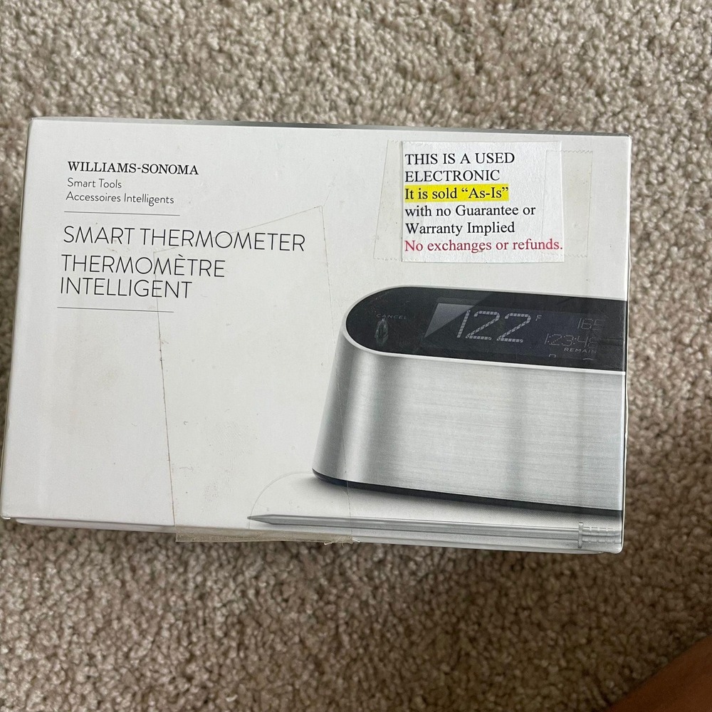 Williams Sonoma Smart Thermometer Intelligent Probe Digital Display Wireless